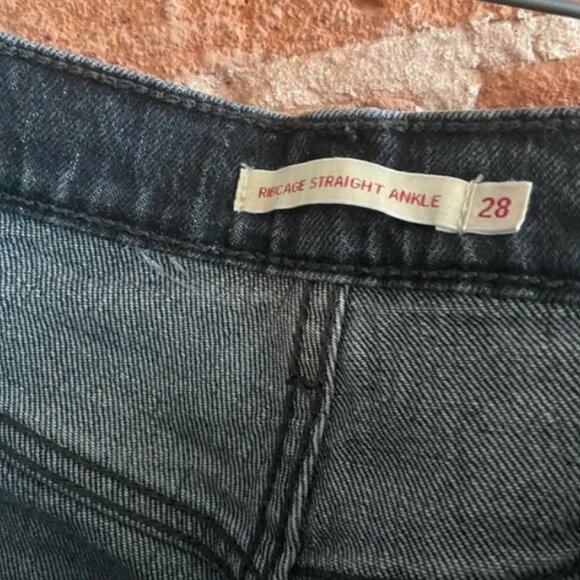 LEVIS Ribcage Straight Ankle 28x27 in Soda Spring - Picture 7 of 12